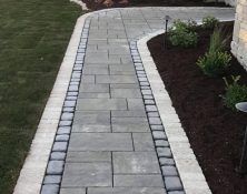 Brick Paver Walkway and Landscaping